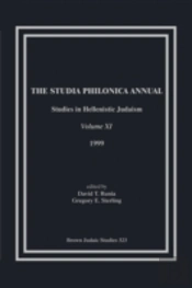 The Studia Philonica Annual, Xi, 1999