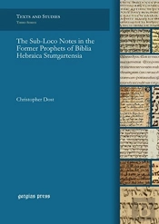 The Sub-Loco Notes In The Former Prophets Of Biblia Hebraica Stuttgartensia