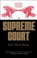 The Supreme Court From Taft To Burger