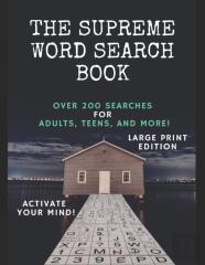 The Supreme Word Search Book For Adults - Large Print Edition