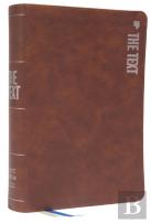 The Text Bible: Uncover The Message Between God, Humanity, And You (Net, Brown Leathersoft, Comfort Print)