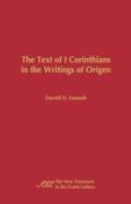The Text Of 1 Corinthians In The Writings Of Origen