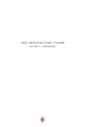 The Theopolitan Vision