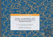 The Theory Of International Business