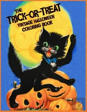 The Trick Or Treat Vintage Halloween Coloring Book