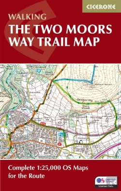 Bertrand.pt - The Two Moors Way Trail Map