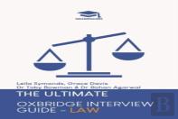 The Ultimate Oxbridge Interview Guide: Law