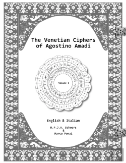 Bertrand.pt - The Venetian Ciphers Of Agostino Amadi