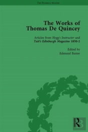 The Works Of Thomas De Quincey, Part Iii Vol 17