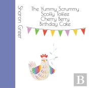 The Yummy Scrummy Scoffy Toffee Cherry Berry Birthday Cake