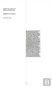 Théâtre De Papier T.1 : Lecture À Trois Voix