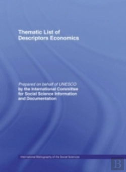 Bertrand.pt - Thematic List Of Descriptors: Economics
