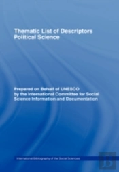 Thematic List Of Descriptors - Political Science