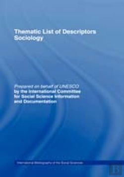 Bertrand.pt - Thematic List Of Descriptors - Sociology