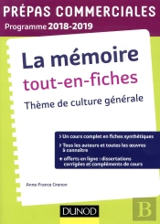 Thème De Culture Générale ; Prépas Commerciale ; Tout En Fiches (Édition 2018/2019)