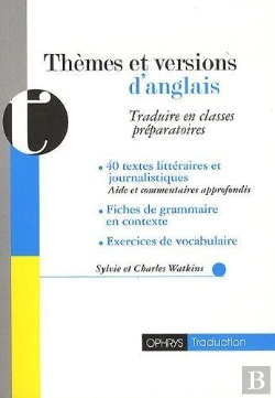 Bertrand.pt - Thèmes Et Versions D'Anglais ; Traduire En Classes Préparatoires