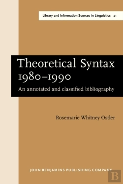 Bertrand.pt - Theoretical Syntax 1980-1990
