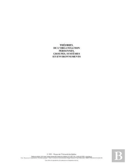 Bertrand.pt - Theories De Organisation Personnes Groupes Systemes Et Envir