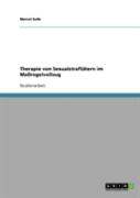 Therapie Von Sexualstraftatern Im Maregelvollzug
