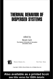 Thermal Behavior Of Dispersed Systems