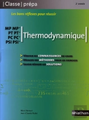 Thermodynamique ; Mp-Mp-Pt-Pt-Pc-Pc-Psi-Psi ; 2ème Année (Édition 2008)