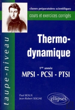 Bertrand.pt - Thermodynamique Pcsi-Mpsi-Ptsi - Cours Et Exercices Corrigés
