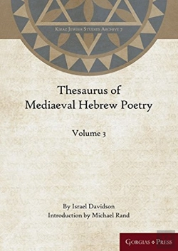 Bertrand.pt - Thesaurus Of Mediaeval Hebrew Poetry (Volume 3)