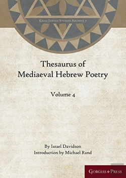 Bertrand.pt - Thesaurus Of Mediaeval Hebrew Poetry (Volume 4)