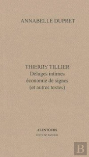 Thierry Tillier, Deluges Intimes, Economie De Signes (Et Autres Textes)