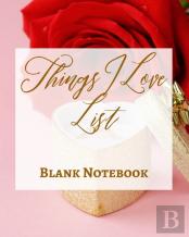 Things I Love List - Blank Notebook - Write It Down - Pastel Rose Gold Pink - Abstract Modern Contemporary Unique