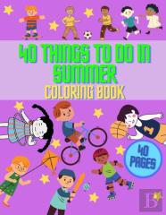Things To Do In Summer Coloring Book