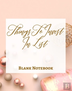 Bertrand.pt - Things To Invest In List - Blank Notebook - Write It Down - Pastel Rose Pink Gold - Abstract Modern Contemporary Unique