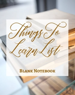 Bertrand.pt - Things To Learn List - Blank Notebook - Write It Down - Pastel Rose Gold Pink - Abstract Modern Contemporary Unique Art
