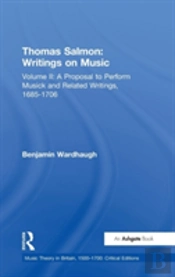 Thomas Salmon: Writings On Music