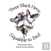 Three Black Hens Squabble To Bed