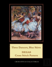 Three Dancers, Blue Skirts: Degas Cross