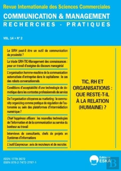 Bertrand.pt - Tic, Rh Et Organisations:Que Reste-T-Il A A Relations (Humaine)? Cm 2-2017 - Revue Communication & M