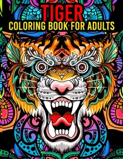 Bertrand.pt - Tiger Coloring Book For Adults