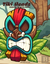 Tiki Heads Coloring Book For Kids 1