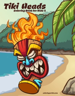 Bertrand.pt - Tiki Heads Coloring Book For Kids 2