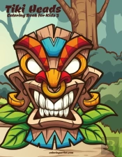 Tiki Heads Coloring Book For Kids 3