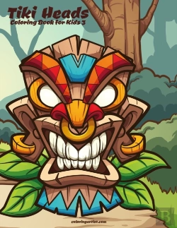 Bertrand.pt - Tiki Heads Coloring Book For Kids 3