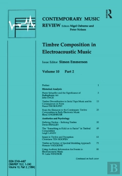 Bertrand.pt - Timbre Composition In Electroacoustic Music