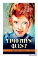 Timothy'S Quest (Children'S Book Classic)