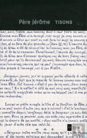 Tisons ; Cahier De Textes Facsimilés