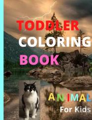 Toddler Coloring Book, Animal & Letter For Kids