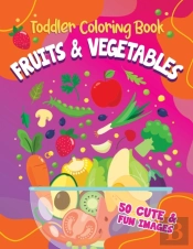 Toddler Coloring Book Fruits And Vegetables