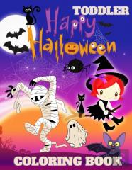 Toddler & Happy Halloween Coloring Book