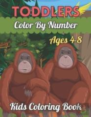 Toddlers Color By Number Kids Coloring Book Ages 4-8