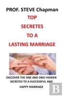 Top Secretes To A Lasting Marriage